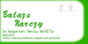 balazs marczy business card